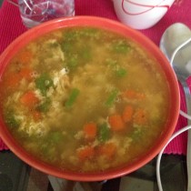 Cocina Mi sopa rica (alimenta cuento estoy resfriada) Silvia Quiros