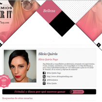 Te gusta mi blog Ayúdame dando un voto Silvia Quiros SQ Beauty
