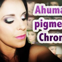 Maquillaje intenso con pigmento cromo Chrome pigment makeup Silvia Quiros