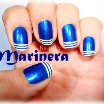Nail Friday Marinera marine manicure manicura Silvia Quiros SQ Beauty