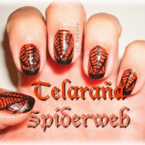 Nail Friday: Halloween Telarañas y  Fantasmitas spiderwebs and ghots manicure Silvia Quiros