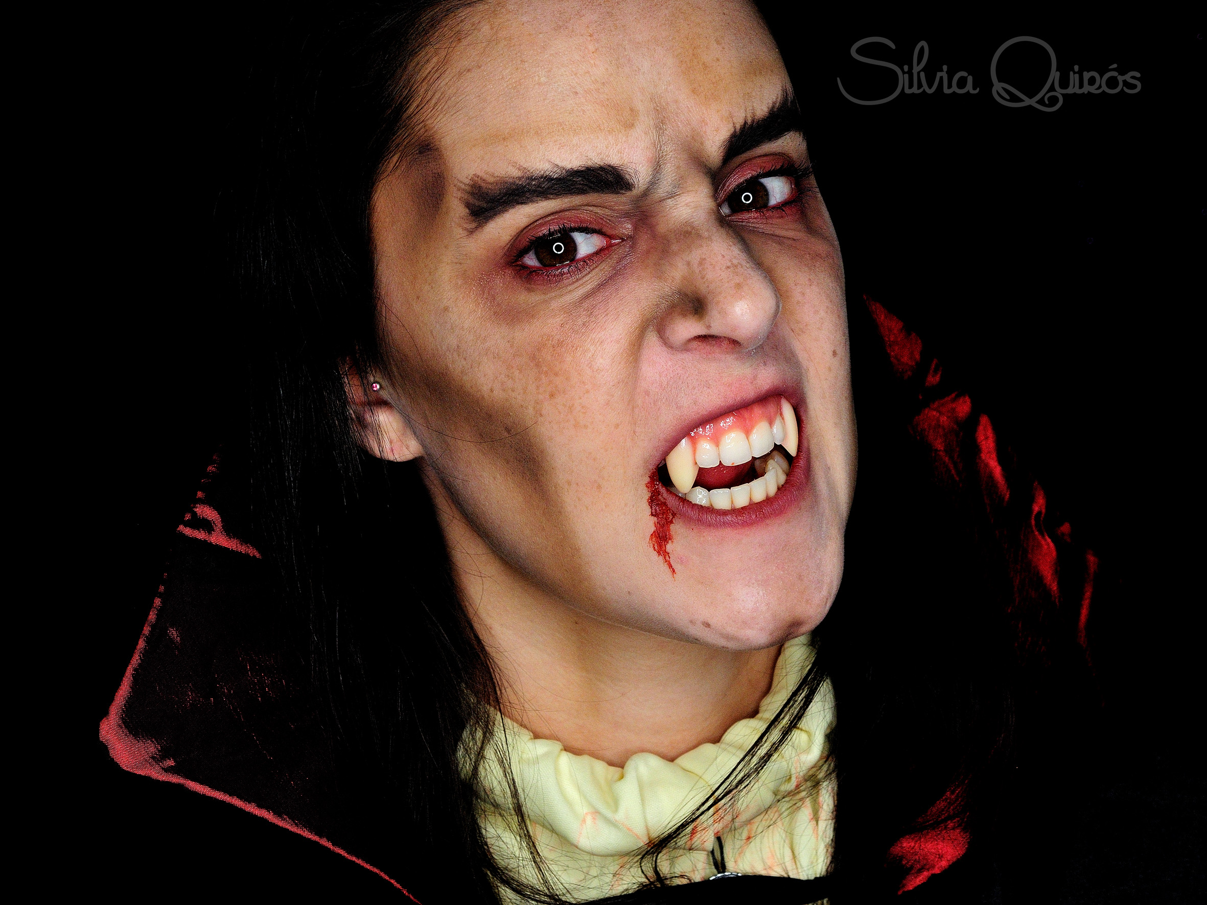 Maquillaje vampiro para niños y adultos - Silvia Quirós