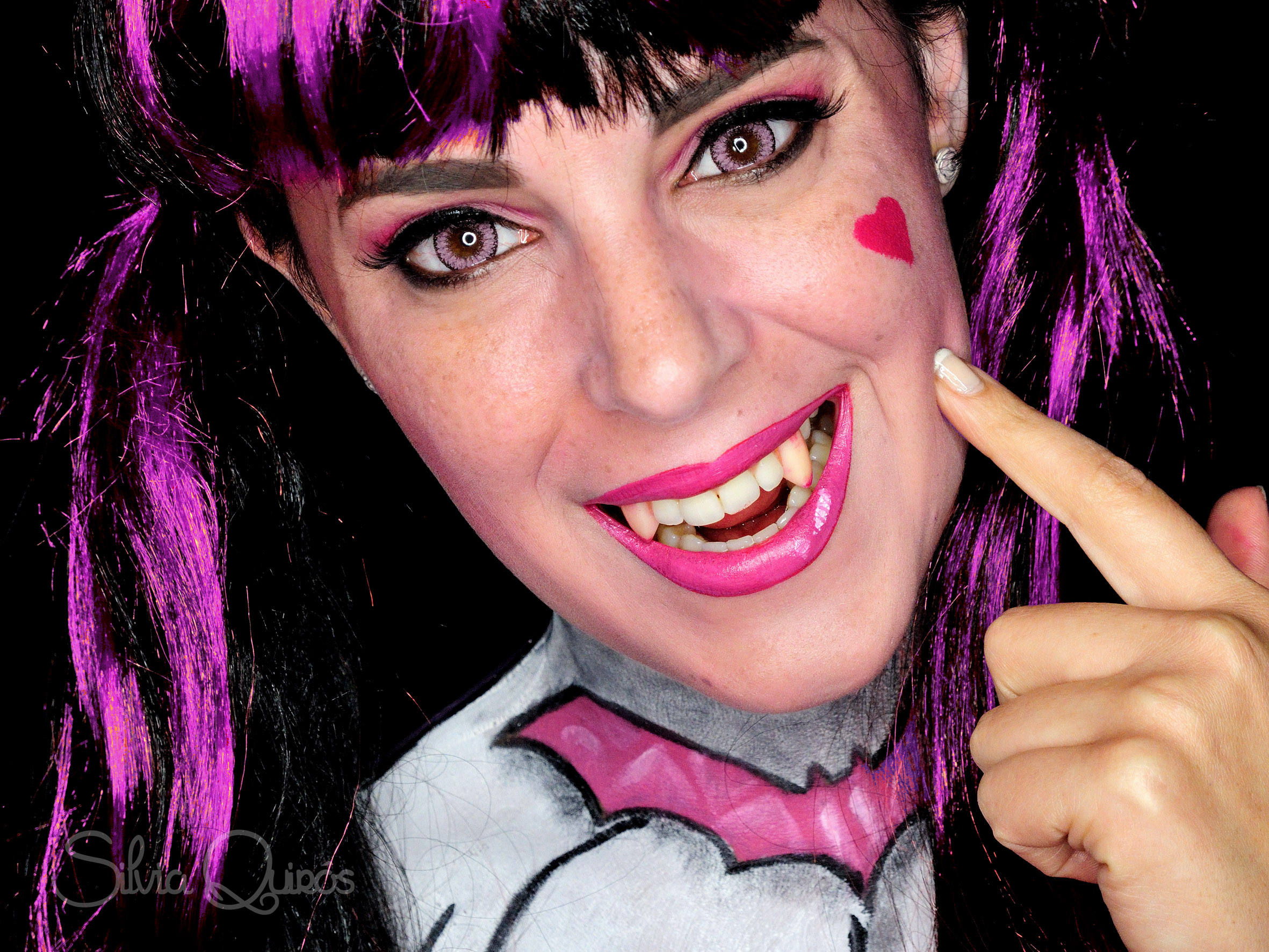 Draculaura de Monster High maquillaje - Silvia Quirós