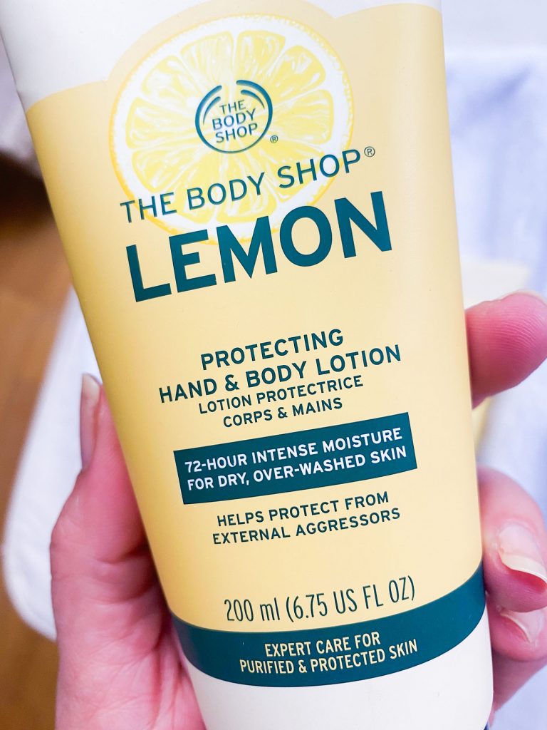 Hand & Body lotion línea LEMON the Body Shop